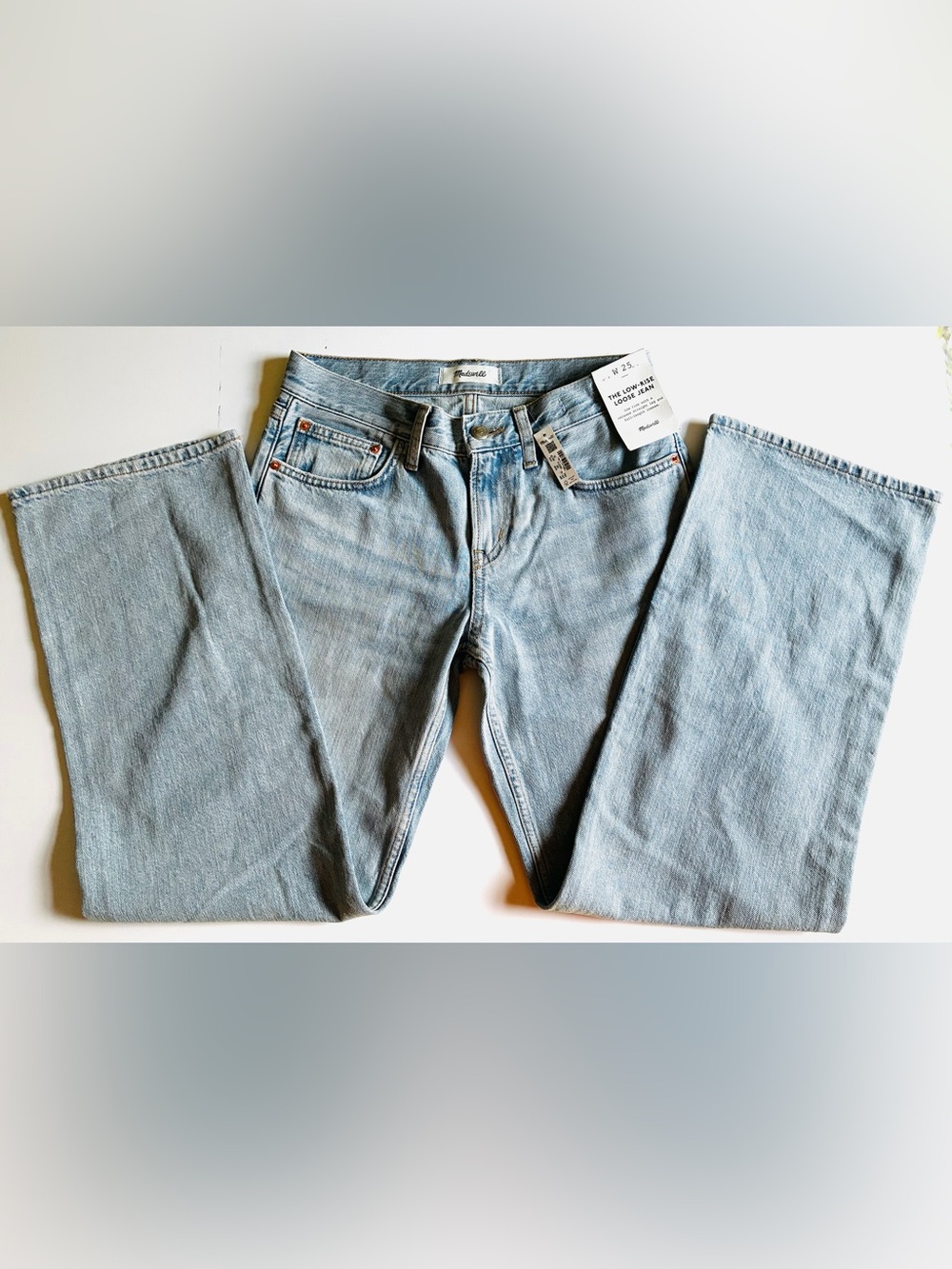 Madewell Womens The Low-Rise Loose Jean.light wash.25.NWT. - Picture 8 of 14